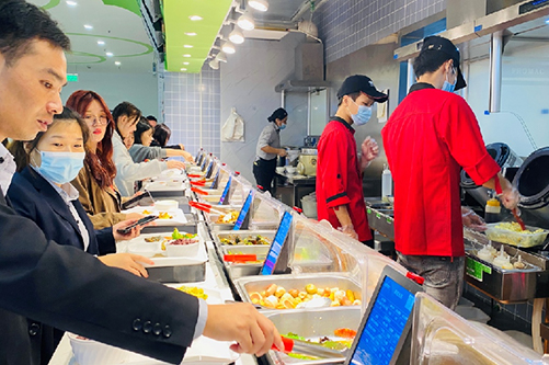 中科云餐数字食堂终端设备投放江苏宿迁京东食堂